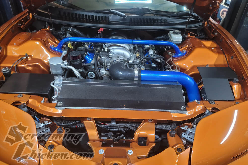 1998-2002 Camaro/Firebird Aluminum Battery Cover- full cover set installed
