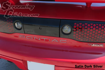 1993-2002 Firebird "Pontiac" Rear Bumper Lettering Inlay- dark silver
