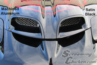 1998-2002 Trans Am Billet WS6 Ram Air Hood Screens, Pair