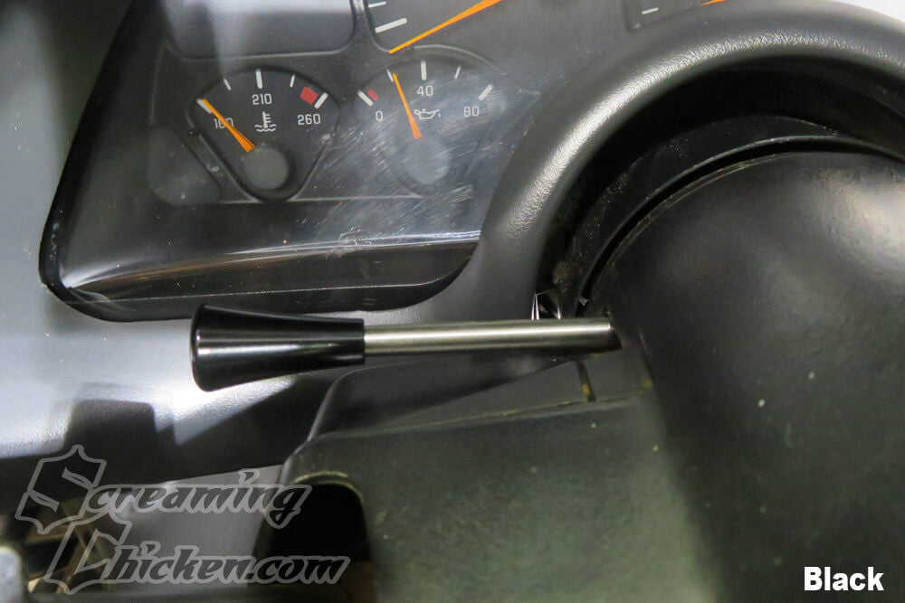1993-2002 Camaro/Firebird Billet TIlt Lever- black installed