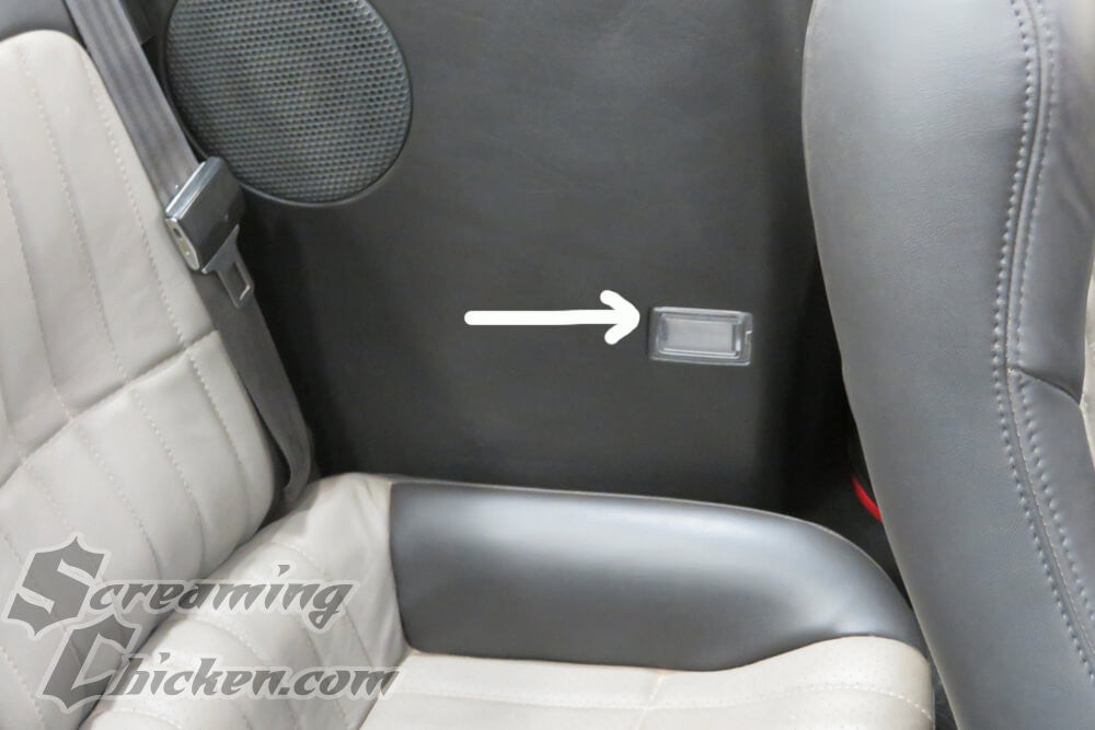 1993-2002 Camaro/Firebird Convertible LED Rear Seat Bulbs- installed