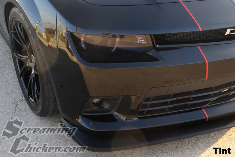 2014-15 Camaro Headlight Overlays- tint