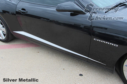 2010-15 Camaro Lower Body Accent Stripes- silver metallic