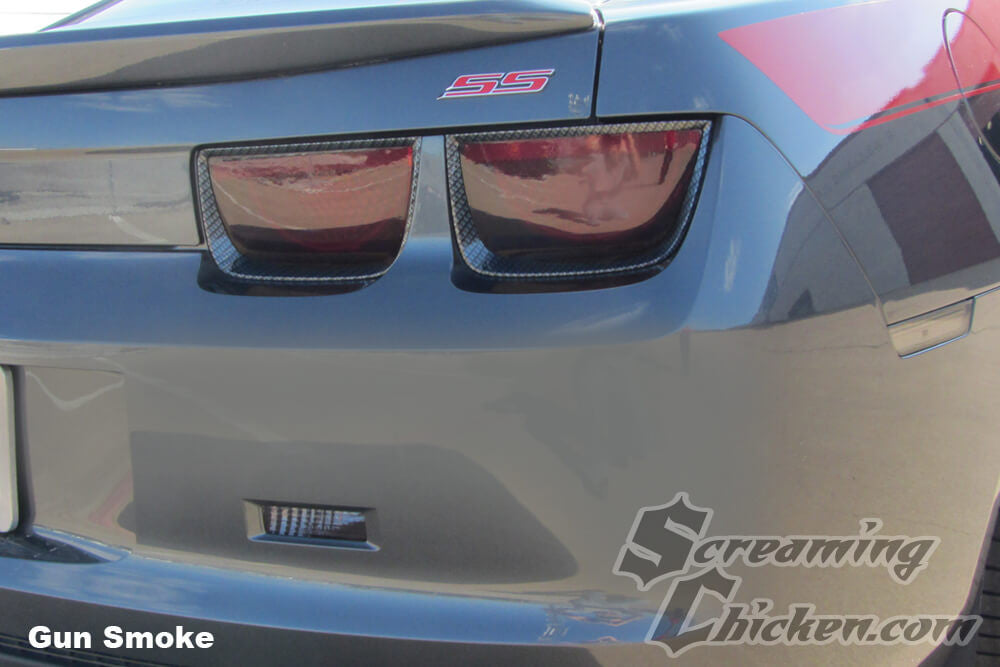 2010-13 Camaro Smoked Lens Protection- gun smoke