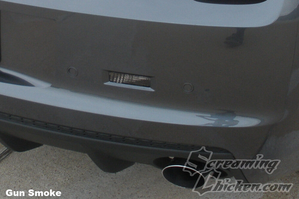 2010-13 Camaro Reverse Light Overlays- gun smoke