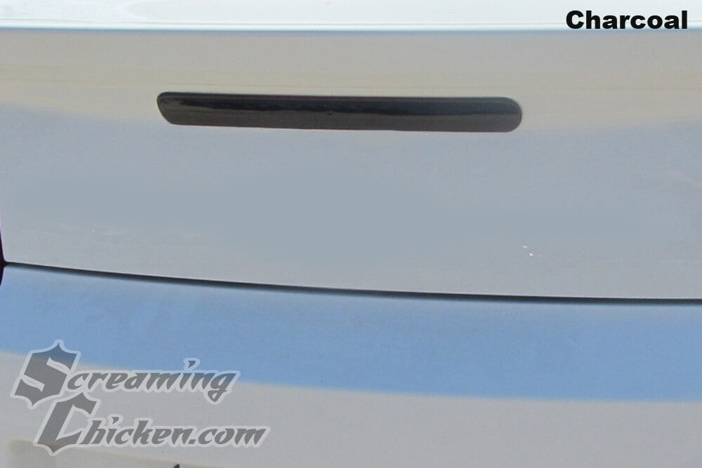 2014-15 Camaro Smoked 3rd Brake Light Overlay- installed closeup