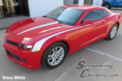 2014-15 Camaro Hockey Stripes- gloss white