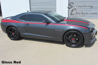2010-15 Camaro Dual Side Spears- gloss red 2