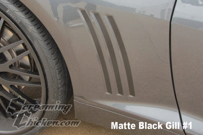 2010-15 Camaro Gills- type 1 matte black 3
