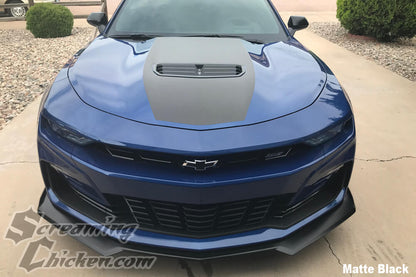 2019-23 Camaro Stinger Hood Stripe- matte black 1
