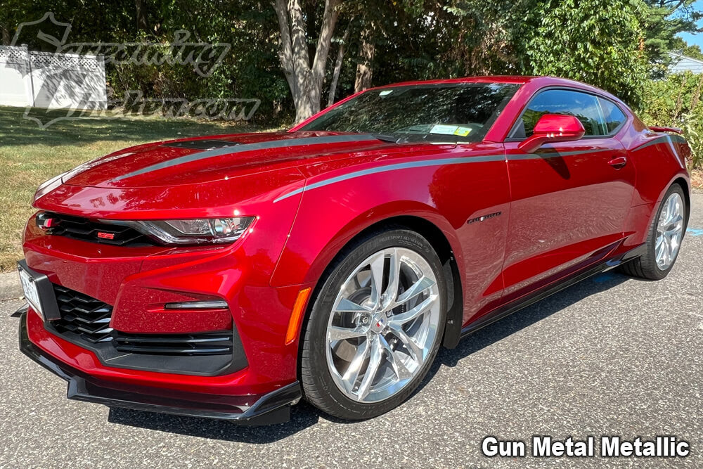 2016-23 Camaro Javelin Side Stripes- gun metal metallic 2