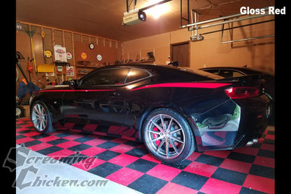 2016-23 Camaro Javelin Side Stripes- gloss red