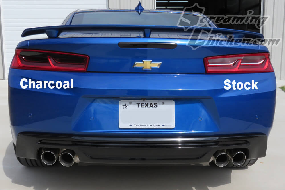 2016-18 Camaro Smoked Tail Light Inserts- comparison