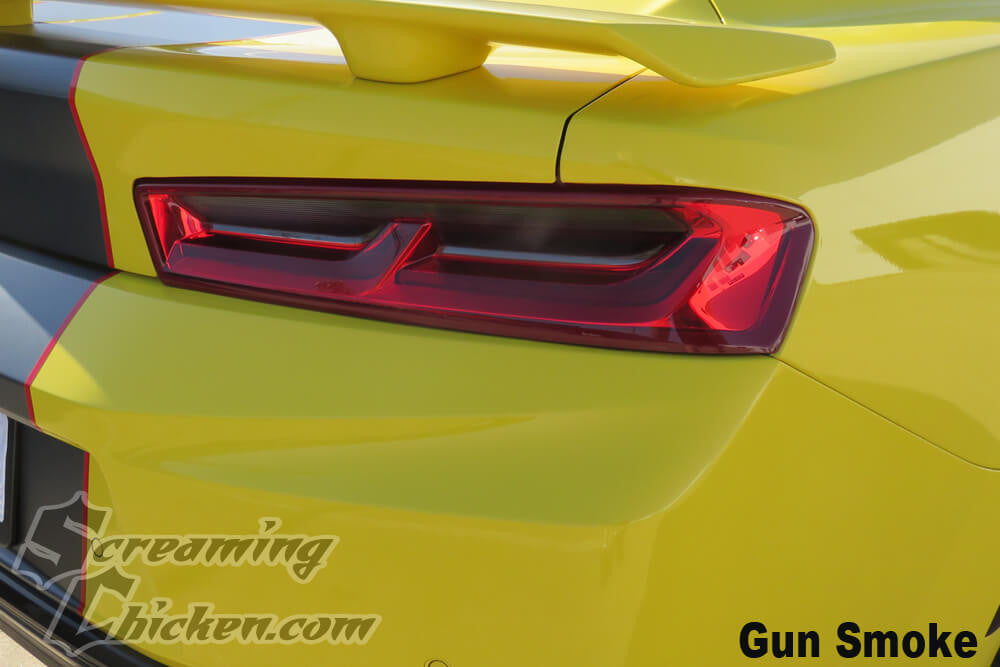 2016-18 Camaro Smoked Tail Light Inserts- gunsmoke