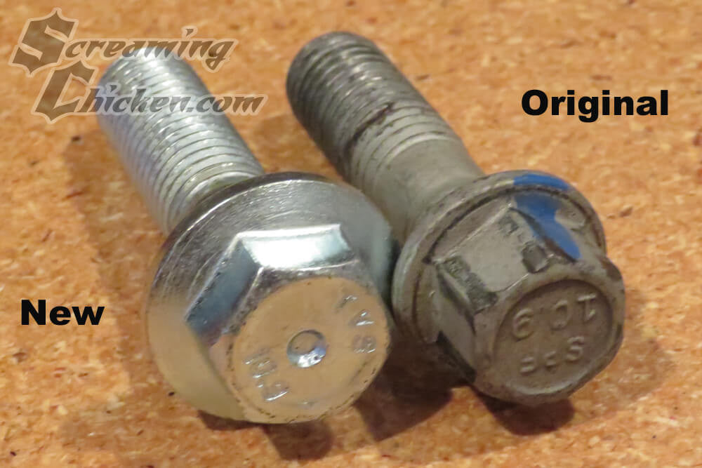 2010-15 Camaro SS/ZL1 Brake Caliper Bolts- comparison