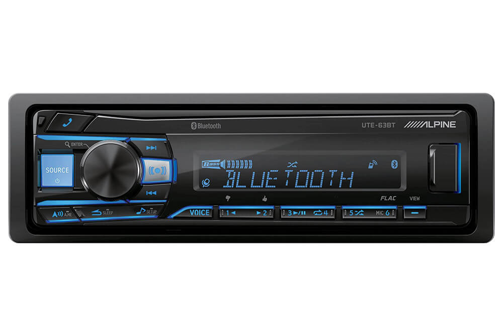 Alpine UTE-63BT Bluetooth single DIN radio