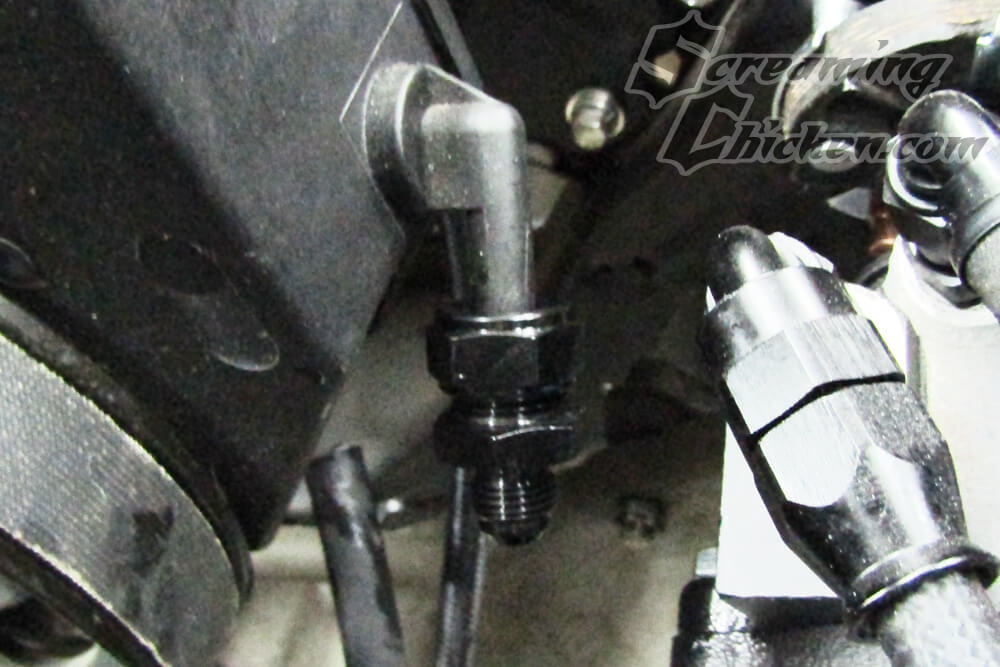 Power Steering Pump Return Barb to AN Adapter