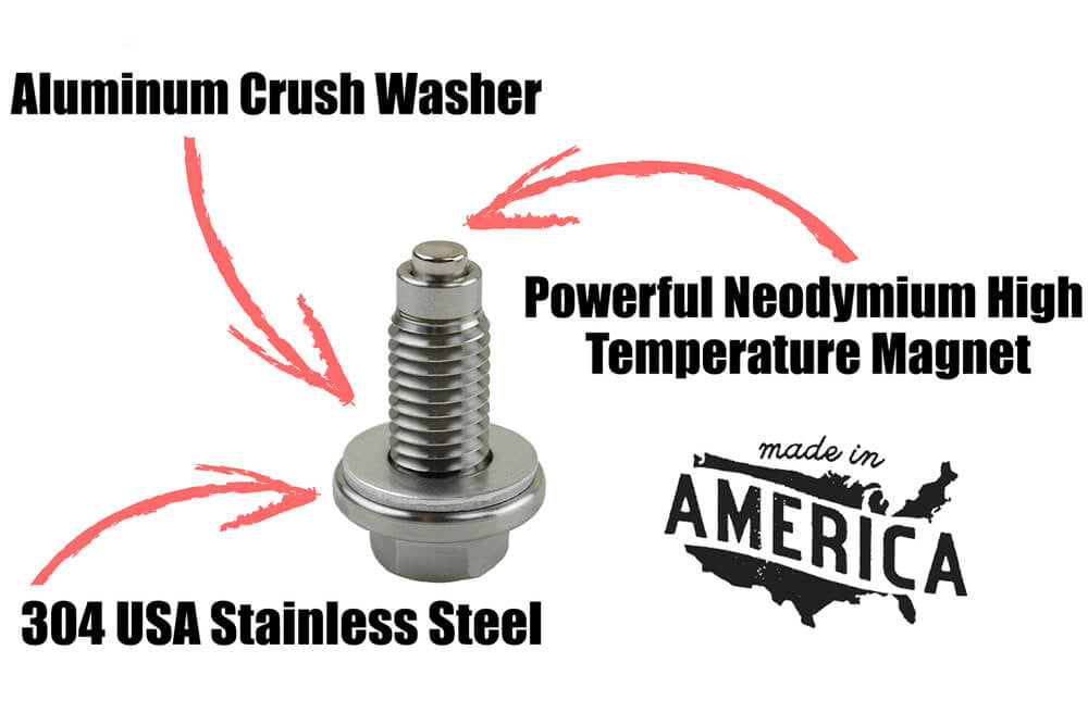 1997-2002 Camaro/Firebird Magnetic Oil Drain Plug- features