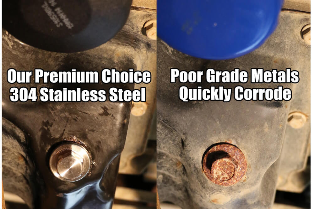 1997-2002 Camaro/Firebird Magnetic Oil Drain Plug- material comparison
