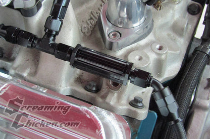FLF Carburetor Fuel Filter  - 30 Micron (AN fittings)