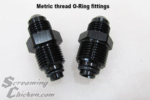 1982-92 Camaro/Firebird Metric O-Ring to AN Steering Box Fittings