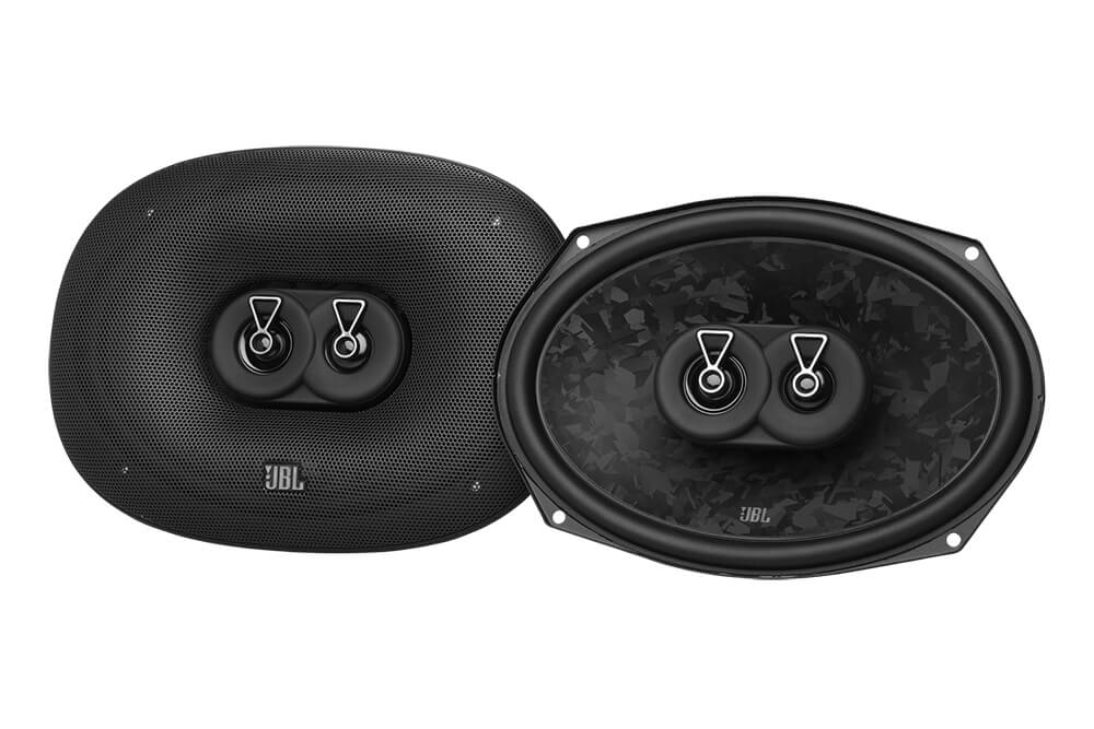 JBL Stage3 968M 6x9 rear speaker pair with grilles