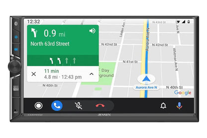 Jensen CAR723W Android Auto navigation display