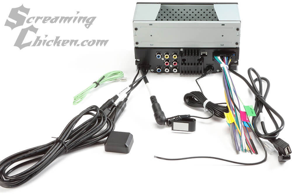 Rear connections on Kenwood DMX5710S receiver