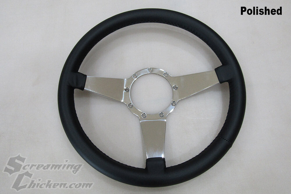 1969-81 Camaro/Firebird Black Lecarra 3 Spoke Billet Steering Wheel