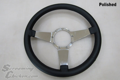 1969-81 Camaro/Firebird Black Lecarra 3 Spoke Billet Steering Wheel