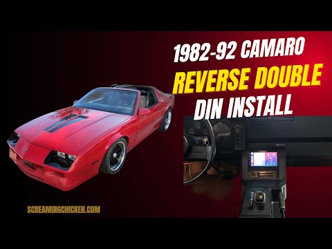 1982-92 Camaro Reverse Double DIN Install Kit (Bezel & Brackets