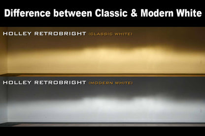 1982-90 Firebird Holley Retrobright Headlights - illuminated comparison