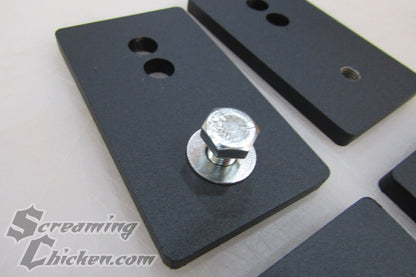 Camaro Firebird seat extender brackets and included hardware