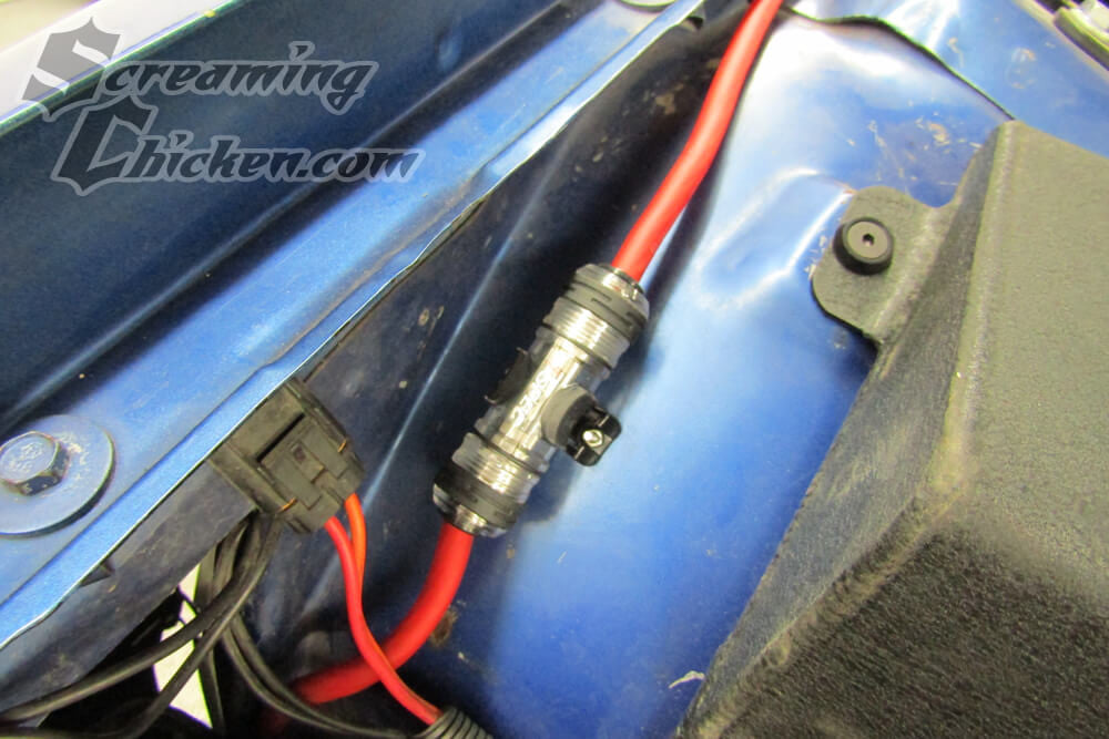 1982-2002 Camaro/Firebird 4/8 AWG Fuse Holder- installed