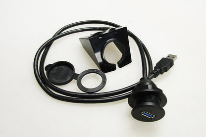 Round Flush Mount Single Port USB 3.0 Cable